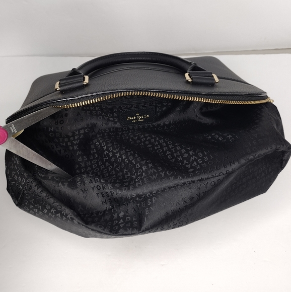 Kate Spade New York Black Leather Satchel Bag - Picture 6 of 15